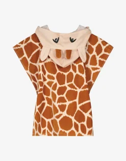 Badjas - Dierenprint - lichtgeel