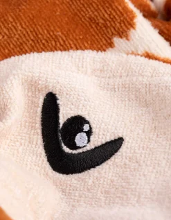 Badjas - Dierenprint - lichtgeel