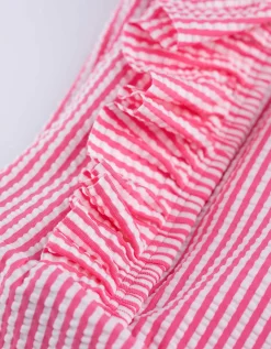 Badpak - Strepen - pink