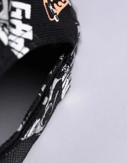 Baseballpet - Print all-over - zwart