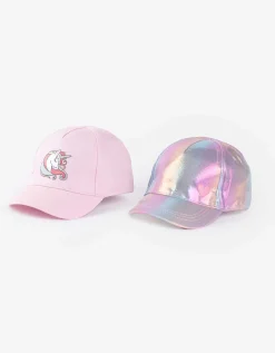 Baseballpet - Set van 2 - pink