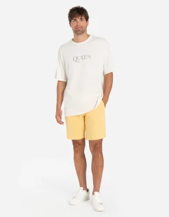 Bermuda - Straight fit - lichtgeel