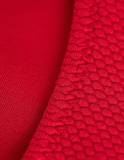 Bikinibroekje - Gestructureerd materiaal - rood