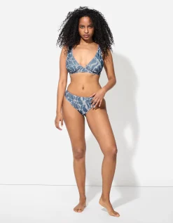 Bikinibroekje - Print all-over - blauw