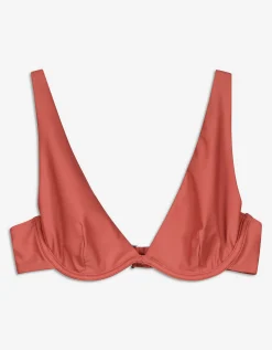 Bikinitop - Effen - lichtrood