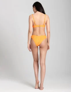 Bikinitop - Fijne ribstof - oranje