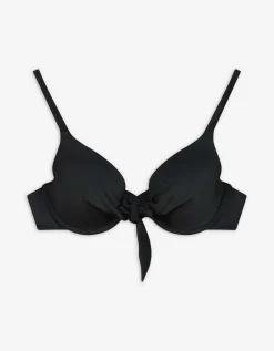 Bikinitop - Geknoopt detail - zwart