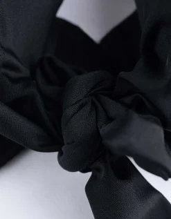 Bikinitop - Geknoopt detail - zwart