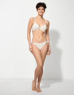 Bikinitop - Lurex - wit