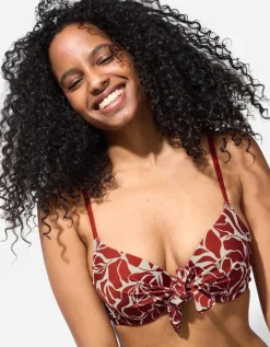 Bikinitop - Print all-over - rood