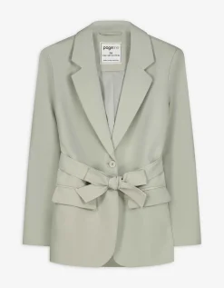 Blazer - Effen - donkergroen