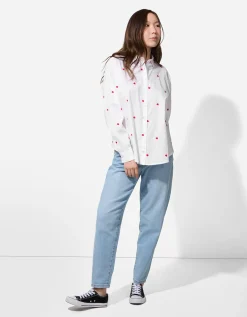 Blouse - Borduursel - wit