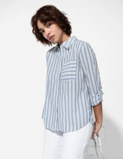 Blouse - Borstzak - donkerblauw