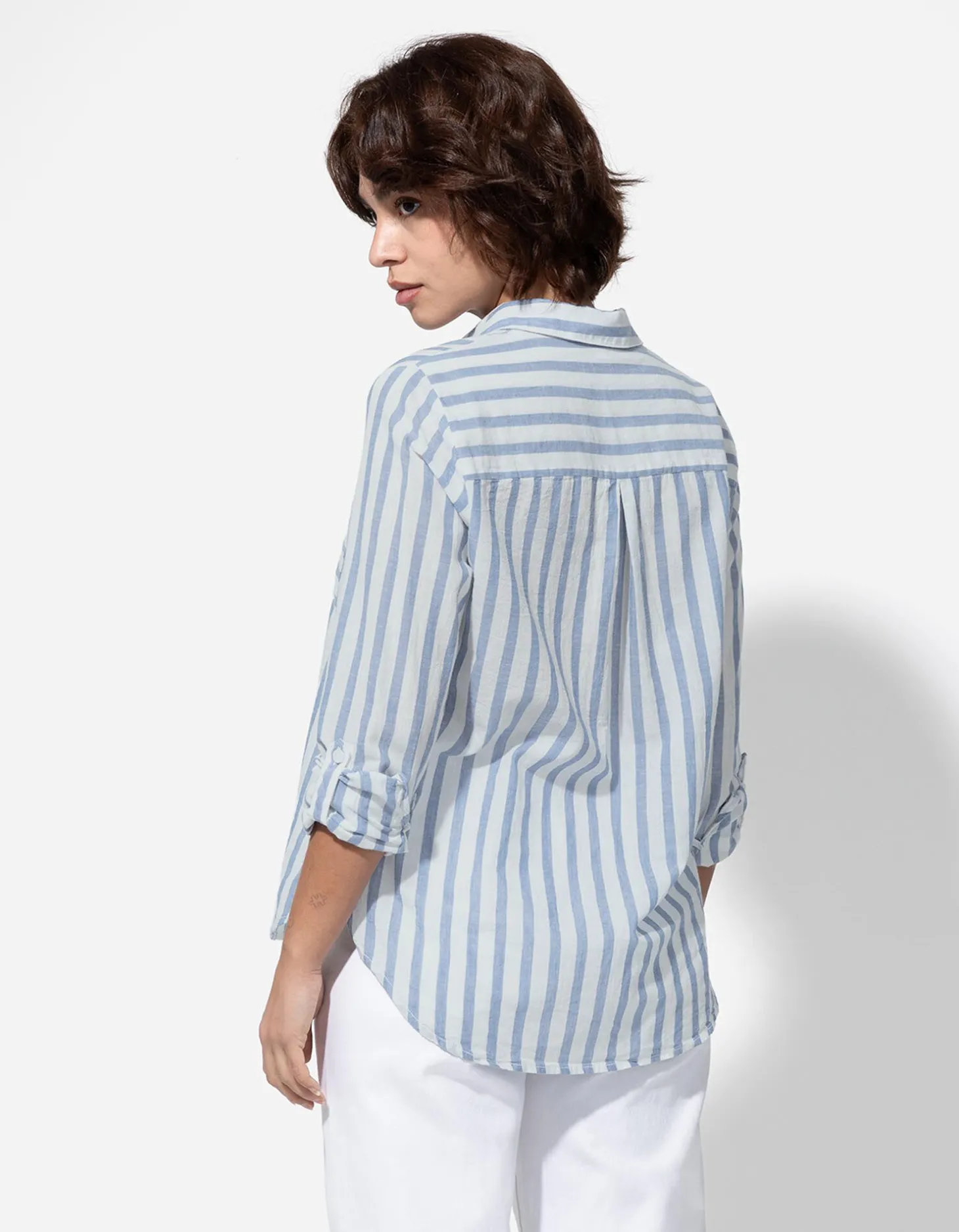Blouse - Borstzak - donkerblauw