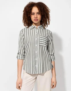 Blouse - Borstzak - donkergroen