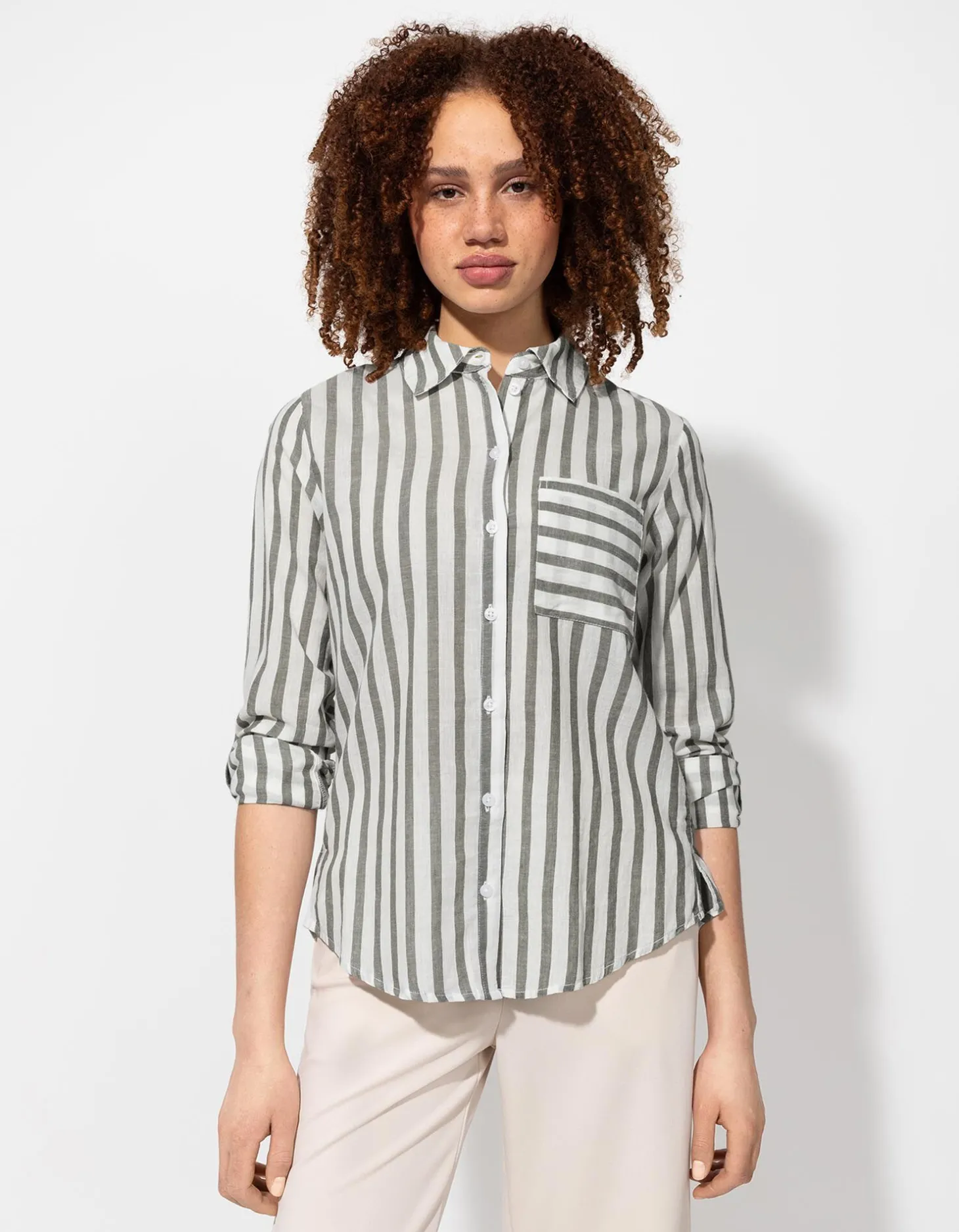 Blouse - Borstzak - donkergroen