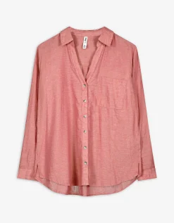 Blouse - Borstzak - donkerrood
