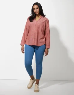 Blouse - Borstzak - donkerrood