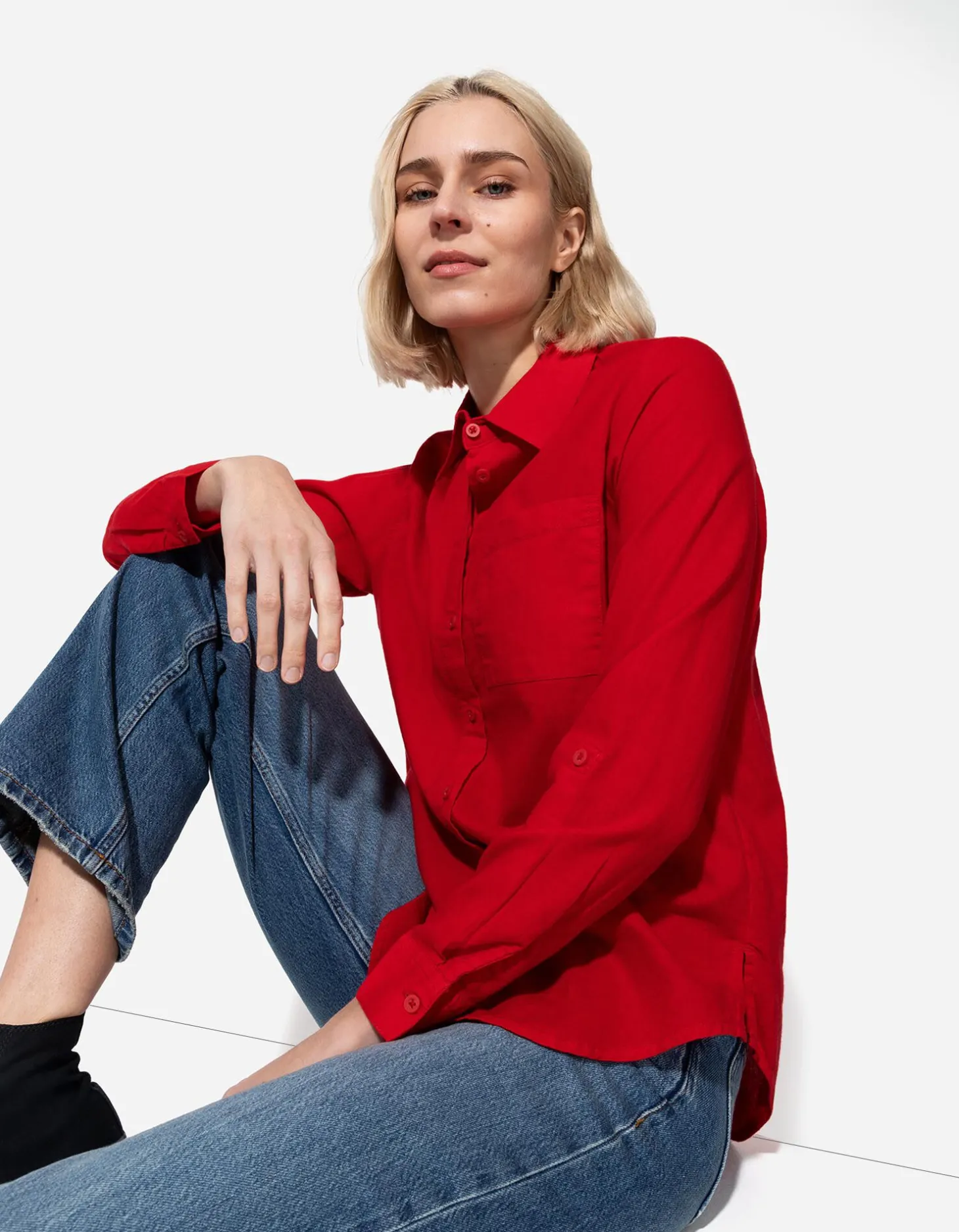 Blouse - Borstzak - rood