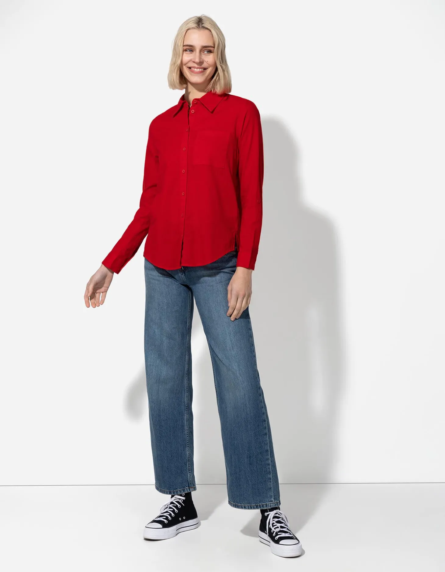 Blouse - Borstzak - rood