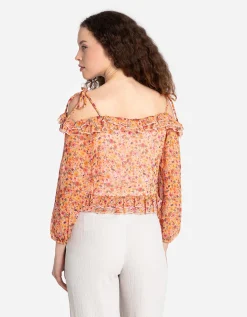 Blouse - Chiffon - roze