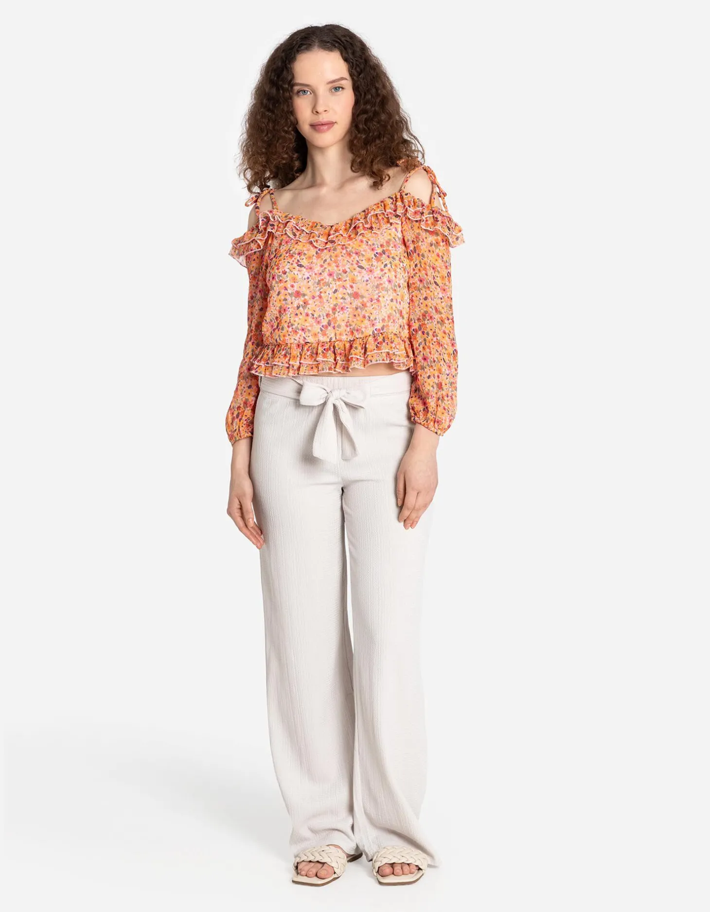 Blouse - Chiffon - roze