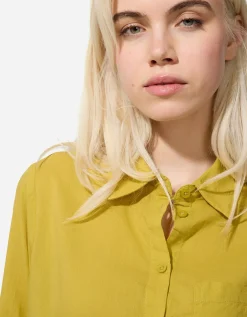 Blouse - Effen - donkergroen