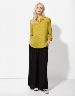 Blouse - Effen - donkergroen