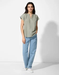 Blouse - Effen - lichtgroen