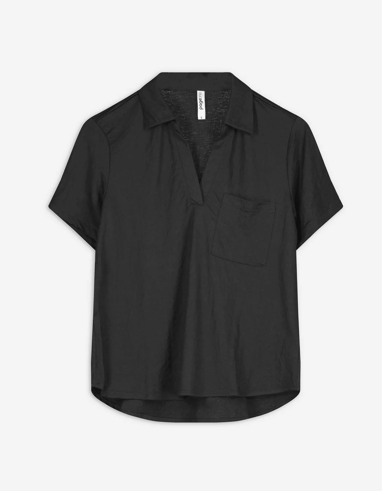 Blouse - Effen - zwart