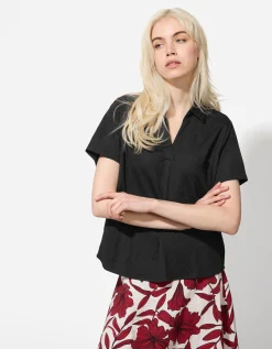 Blouse - Effen - zwart