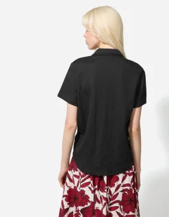 Blouse - Effen - zwart