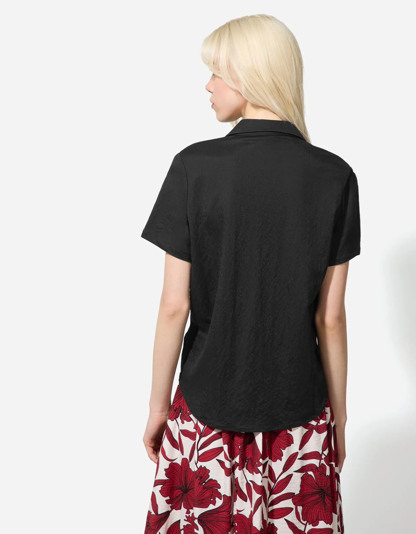 Blouse - Effen - zwart