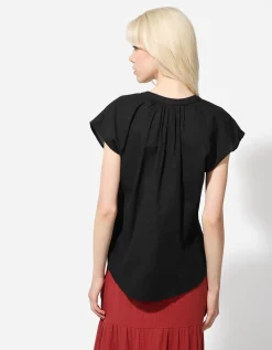 Blouse - Effen - zwart
