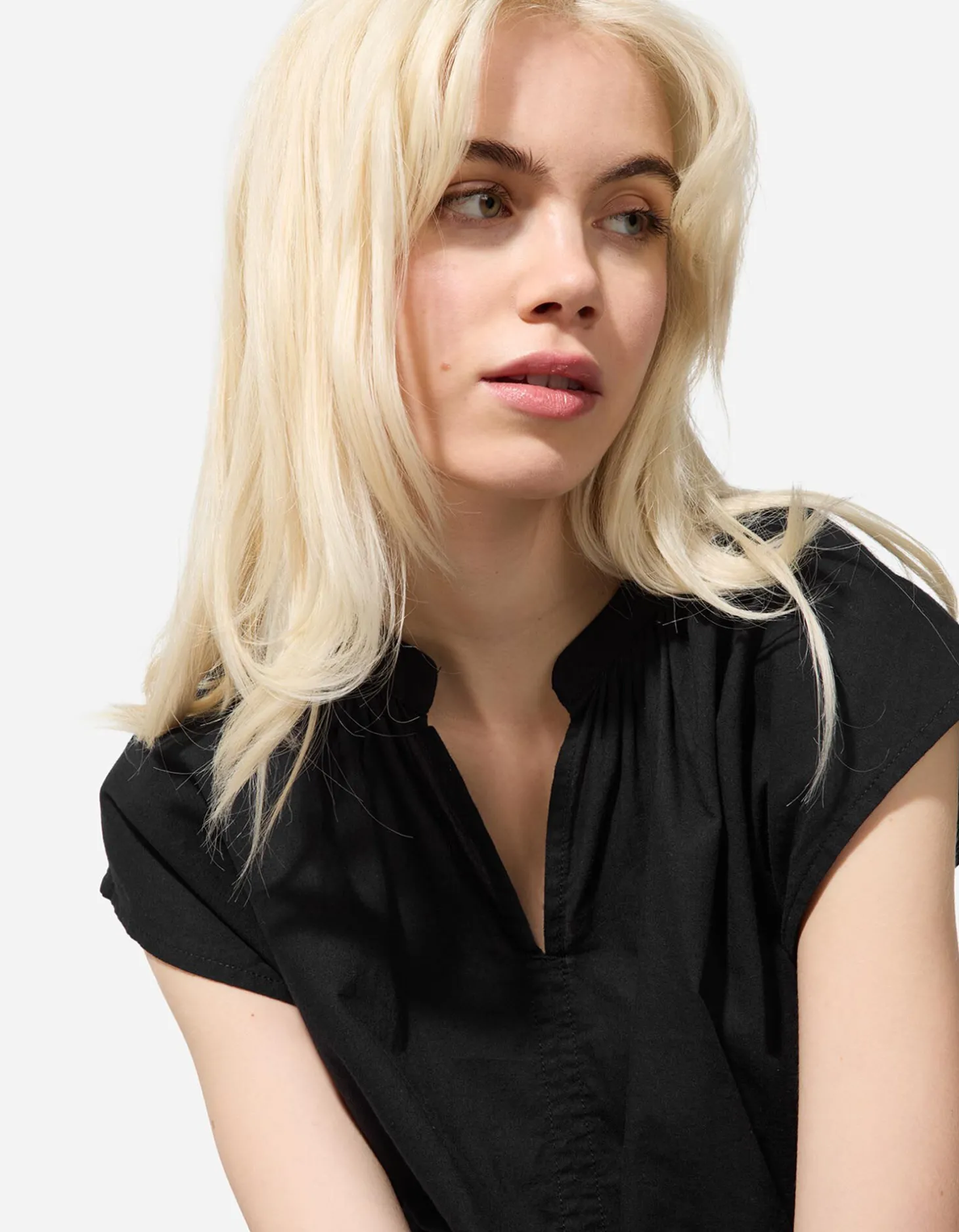 Blouse - Effen - zwart