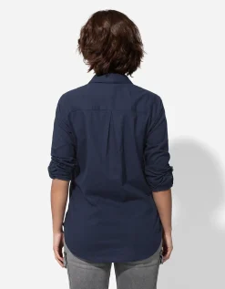 Blouse - Katoen - donkerblauw