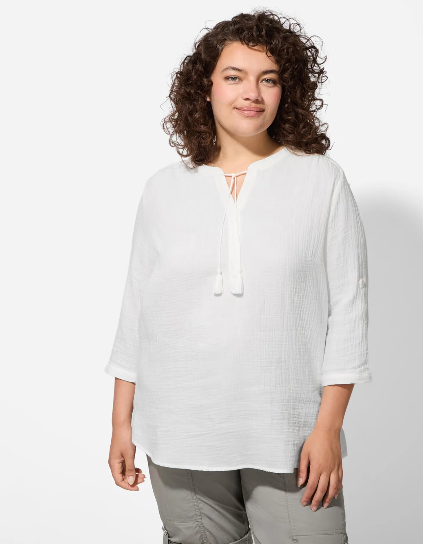 Blouse - Katoen - wit