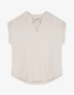 Blouse - Mousseline - beige