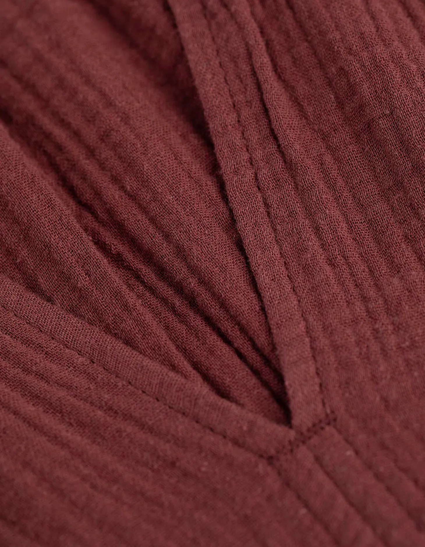 Blouse - Mousseline - donkerbruin