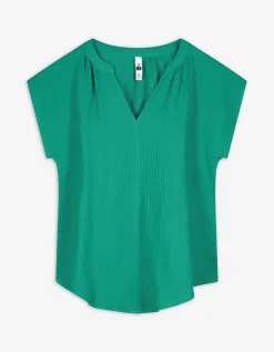 Blouse - Mousseline - groen