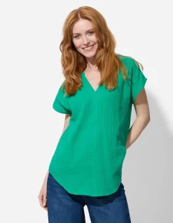 Blouse - Mousseline - groen