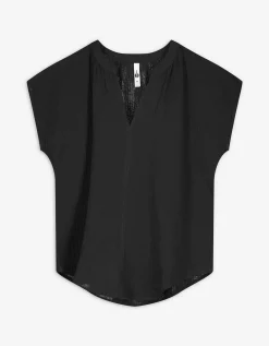 Blouse - Mousseline - zwart