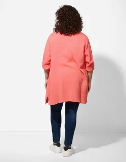 Blouse - Overhemd kraag - lichtrood