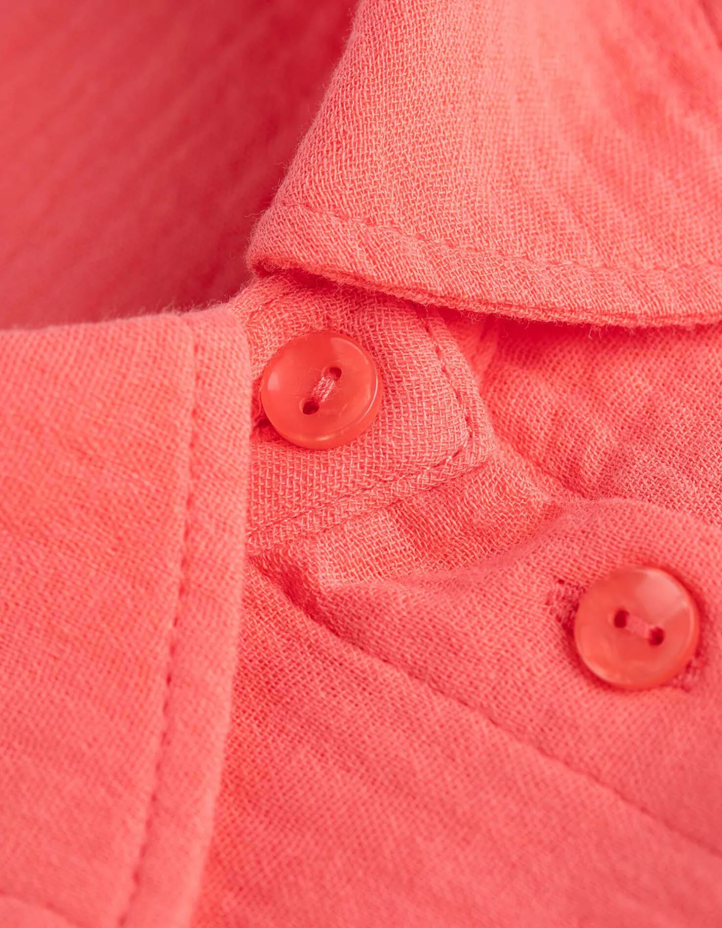 Blouse - Overhemd kraag - lichtrood