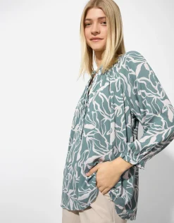 Blouse - Print all-over - lichtgroen