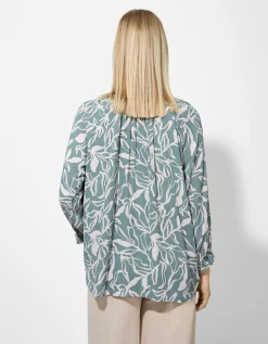 Blouse - Print all-over - lichtgroen