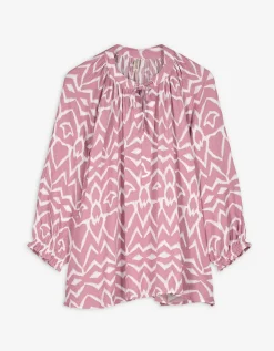 Blouse - Print all-over - roze