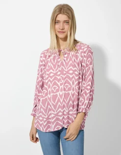 Blouse - Print all-over - roze