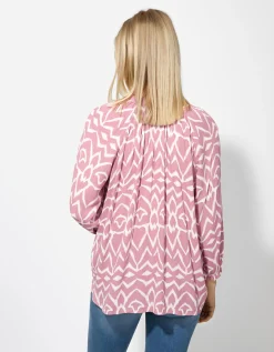 Blouse - Print all-over - roze