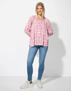 Blouse - Print all-over - roze